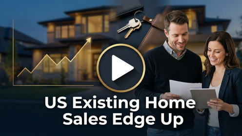 US Existing Home Sales Edge Up